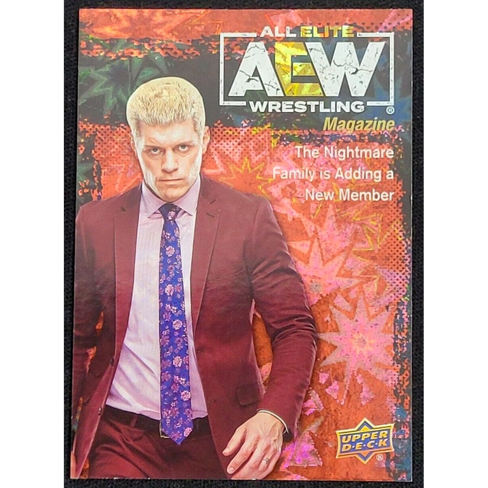 2021 UPPER DECK AEW CODY RHODES MAGAZINE DYNAMITE SP INSERT ALL ELITE WRESTLING